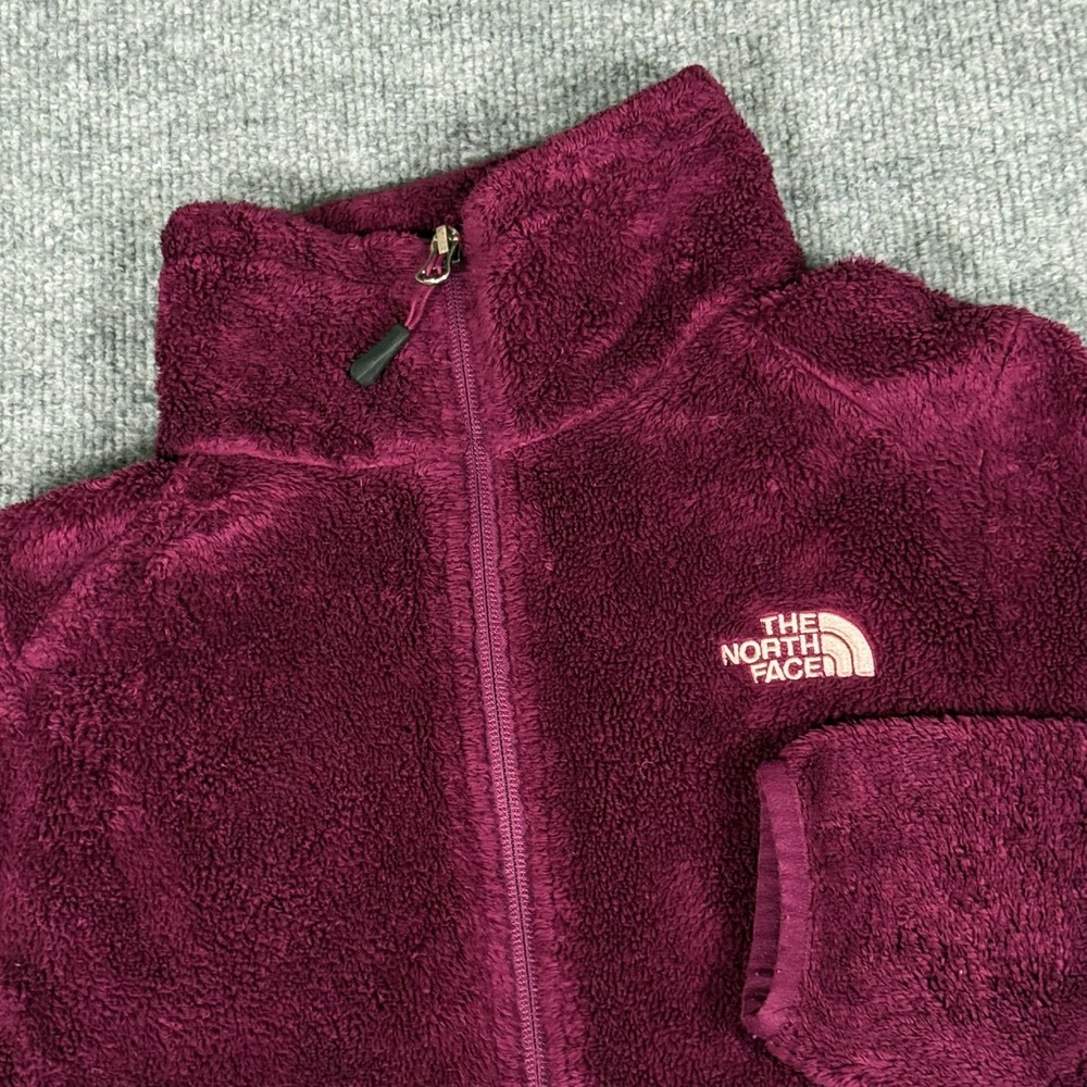 North Face Jacket Womens XS Maroon Full Zip Fleece High Pile Osito Outdoor Warm